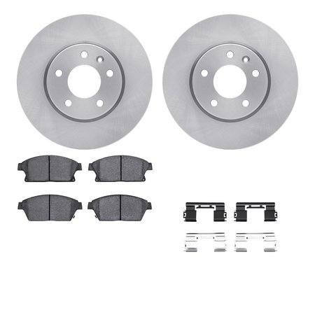 DYNAMIC FRICTION CO 6512-46231, Rotors with 5000 Advanced Brake Pads includes Hardware 6512-46231